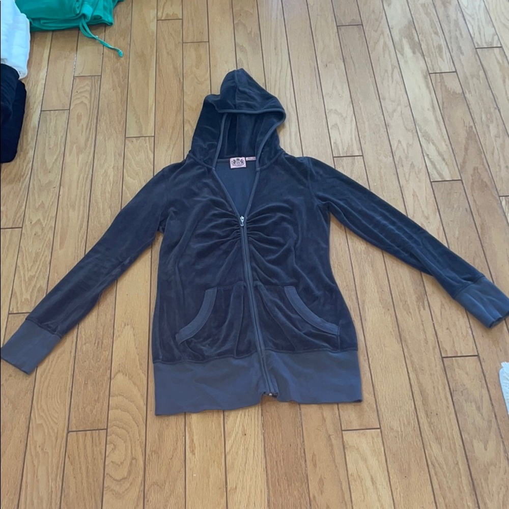 Charcoal Juicy Couture Velour Jacket ✨